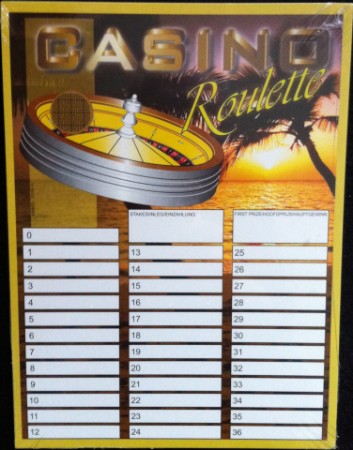 Rubbelkarte, Casino Roulette