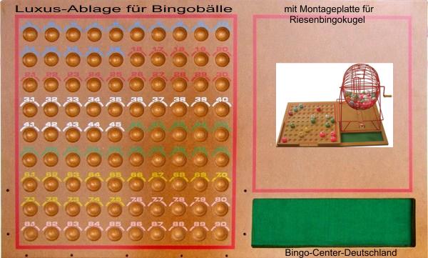 Luxus-Ablage für Ping Pong Bingo-Bälle