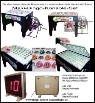 Bingo-Konsole-Set, Bingomaschine