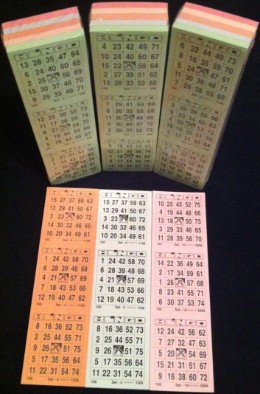 Bingoblöcke, 75er Bingotickets, Bingo 75