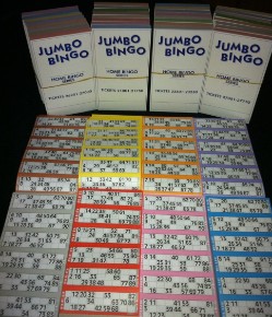 Jumbo-Bingotickets für das 90er Bingo-Spiel