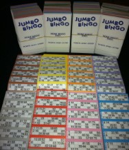 90er Jumbo-Bingotickets
