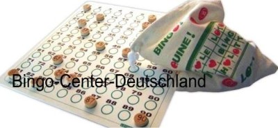 Bingospiel: Bingo-Sack als Bingo-Ziehungsgerät