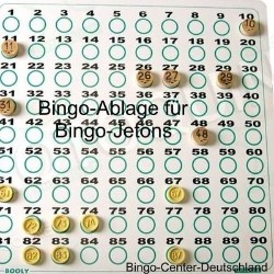 Bingo-Ablage für Bingo-Jetons