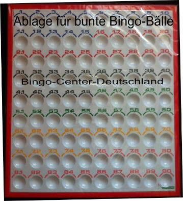 Kontrollablage für Ping-Pong-Bingobälle