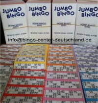 Bingo 90, Jumbo Bingotickets in 10 Farben