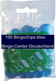 Bingo-Chips, blau
