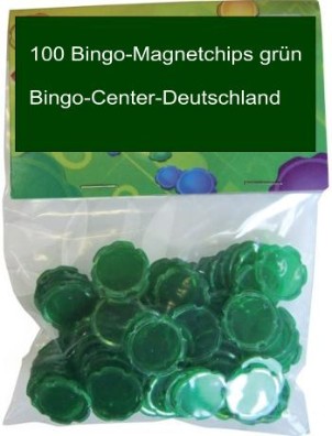 Bingo-Magnetchips, grün
