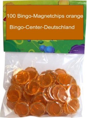 Bingo-Magnetchips, orange