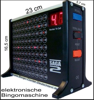 elektronisches Bingogerät, Bingomaschine, Saga 2